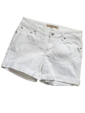 Max Jeans White‎ Denim Distress Shorts Women's Size 29"